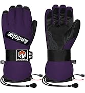 Amazon | Andake スキーグローブ 防水 防風 防寒手袋 スマホ対応