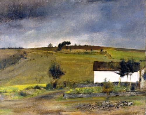 Cuadro en lienzo solucin para paredes vacias en oficinas impresion Fosset Rain Fernand Khnopff