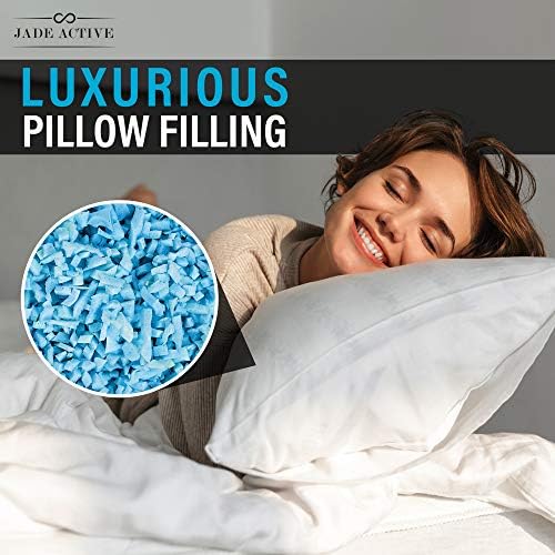 Jade Active Bean Bag Filler, 10 lb Premium Bean Bag Booster Shredded Memory Foam, Soft Stuffed for Dog Bed or Couch Cushion, Artwork Filled