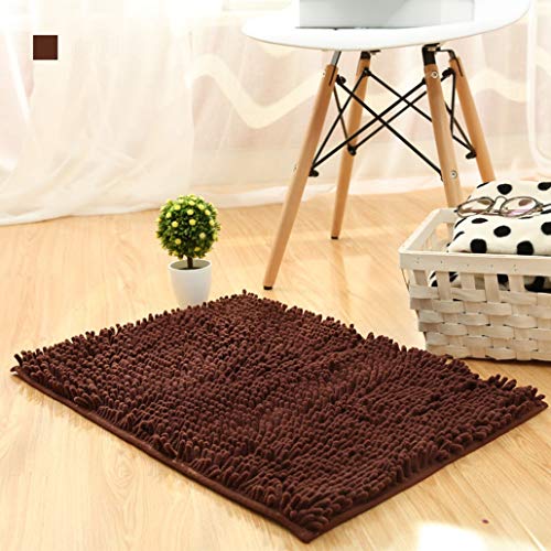 カタク(KATAKU)ラグ カーペット ラグ シェニール 玄関マット 吸水 バスマット 80*120cm キッチンマット 滑り止め 洗える おしゃれ ふわふわ 足ふきマット インテリア 敷物 畳 rug マット コーヒー