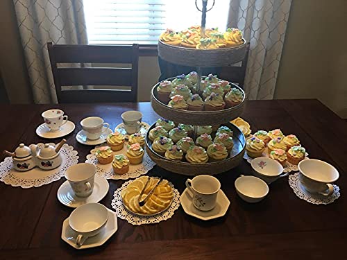 None/Brand White Paper Doilies, 6.5,8.5,10.5 #TOP6