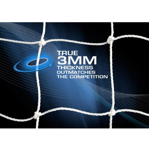 Agora 3mm Nets for 6'6"x18' Soccer Goals with Depth (Each)
