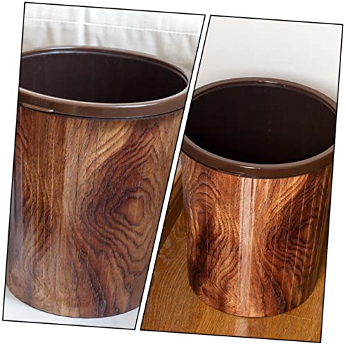 Caneca de basura rectangular para cocina color marrón 12L miniatura 7