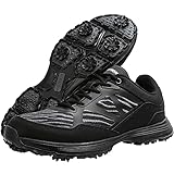 THESTRON Men Golf Shoes Mesh Breathable Breathable Golf Walking Sport Sneakers 7 Spikes Golf Trainers …