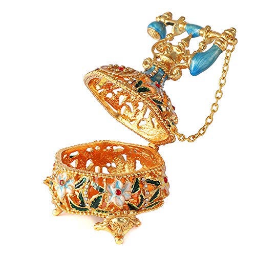 Boîte à Bijoux à charnière émaillée téléphone décoratif T4 QIFU