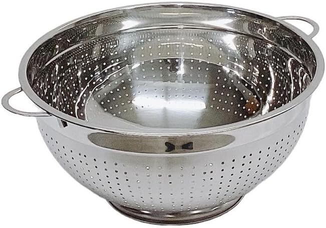 13" Stainless Steel Colander with Handle, Food Strainer Basket,Colander Bowl