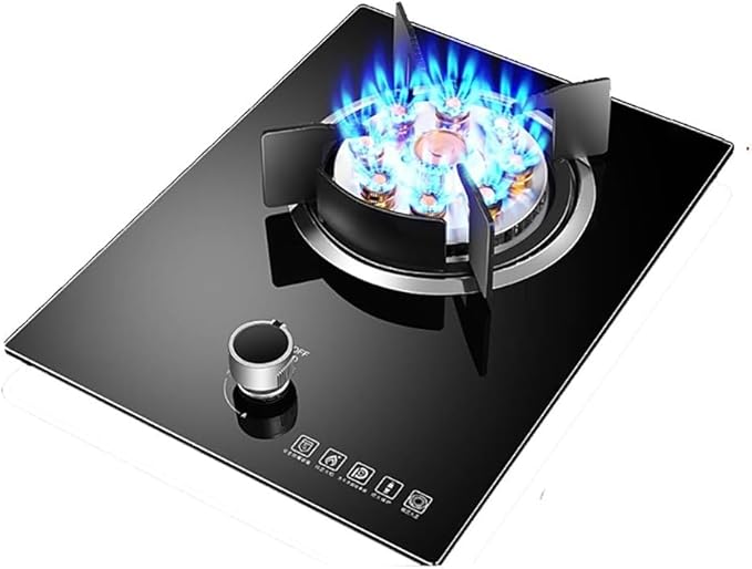 Estufa de gas empotrable 1 puesto negro vitrocerámica