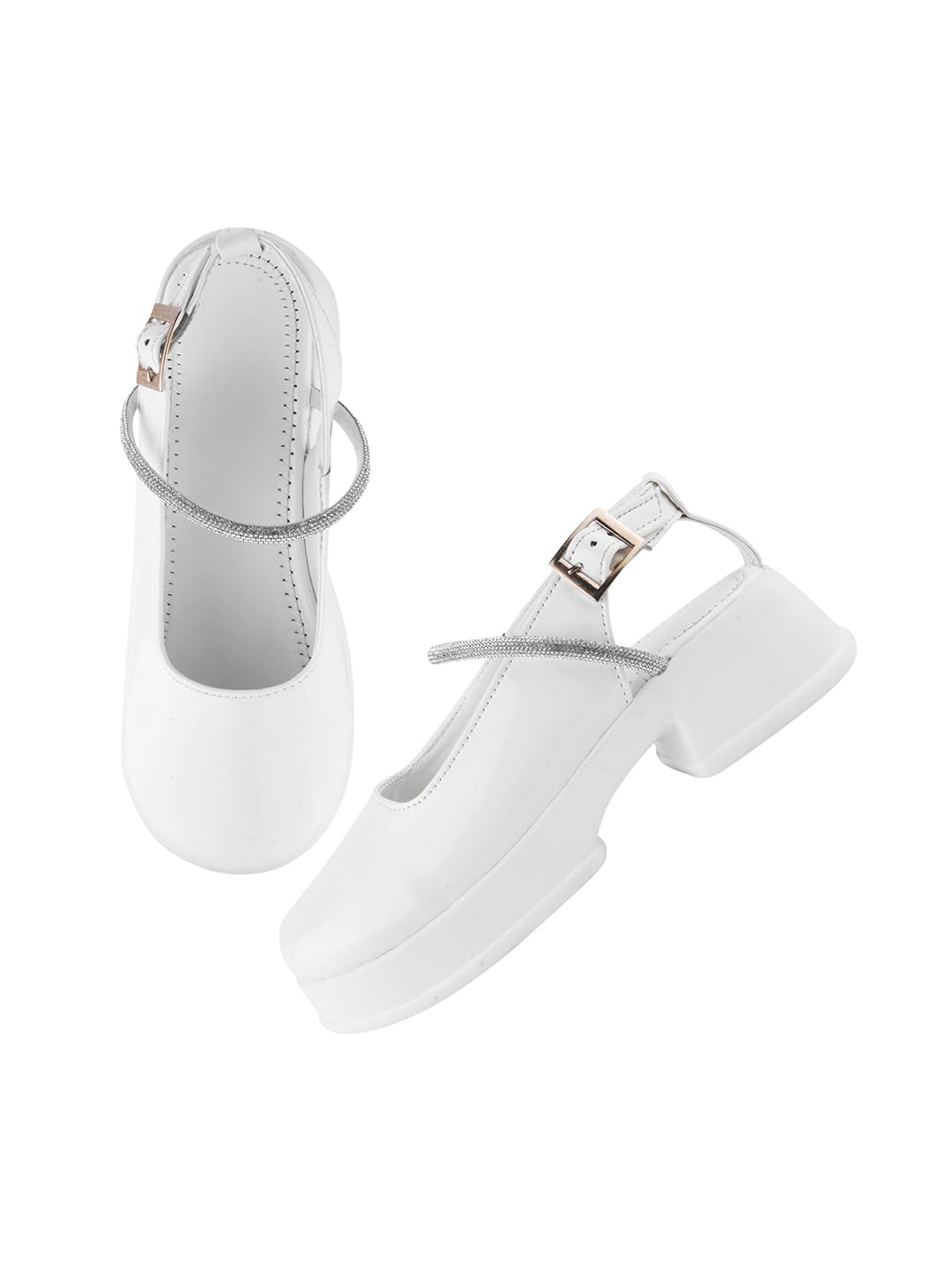 tryme Trending Alluring Stylish Block Heel Marry Jane Shoes Soft & Comfortable Bellies for Womens and Girls-picture-10