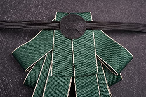 Topz Christmas Green Bow Ties For Men Bowknot Self Tie Ribbon Bowtie Jabot Collar Corsage Uniform Necktie Pre Tie Fashion Rhinestone Jewelry For Suits (Green) #TOP6