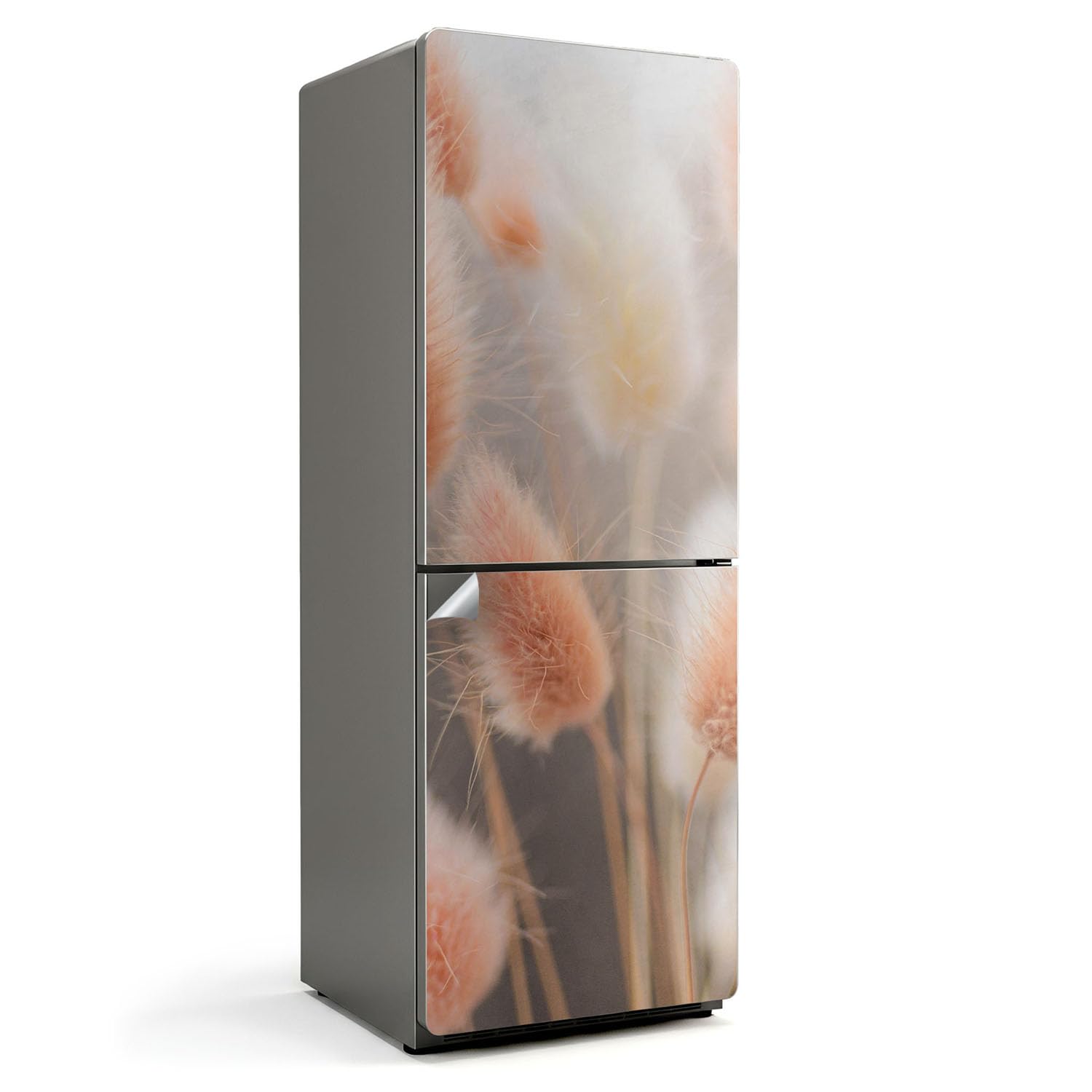 Autocollants pour frigo 70x190 cm décalcomanie adhésive cuisine sticker couvrant fleurs délicates