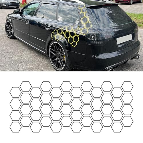 Autocollants voiture nid d'abeille pour masquer les rayures de portière - 5
