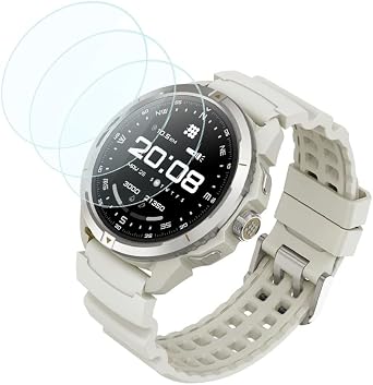 Screen Protector for Cubitt Terra Rugged Smartwatch 1.48" | [3 Pack] HD Tempered Glass Film [9H Hardness] [Anti-Scratch] [Bubble Free] Compatible for Cubitt Terra Smart Watch