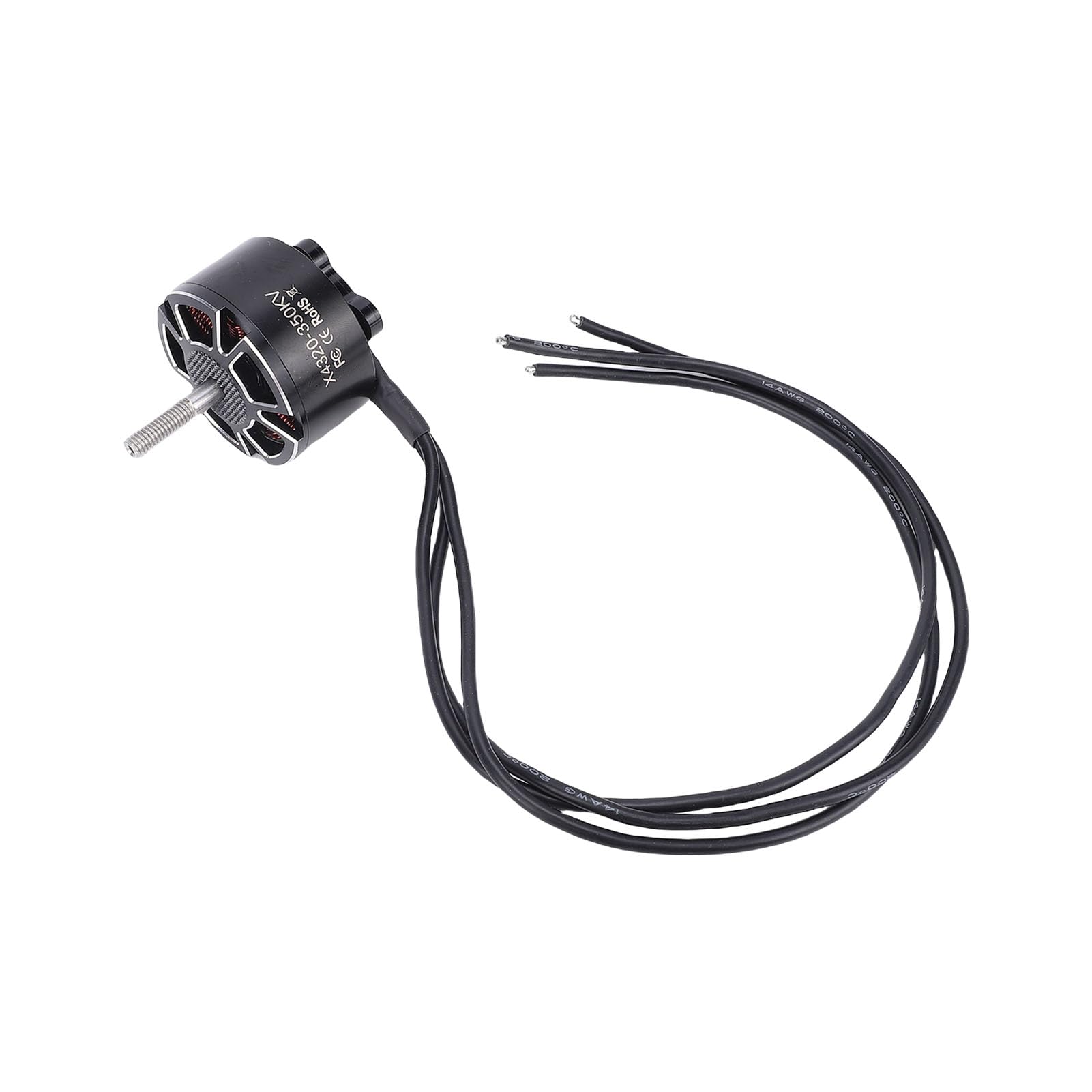 RiToEasysports Silnik Drona 350KV, Bezszczotkowy Silnik ze Stopu Aluminium do Quadkoptera RC, z Zamiennikiem FPV 15-calowym.
