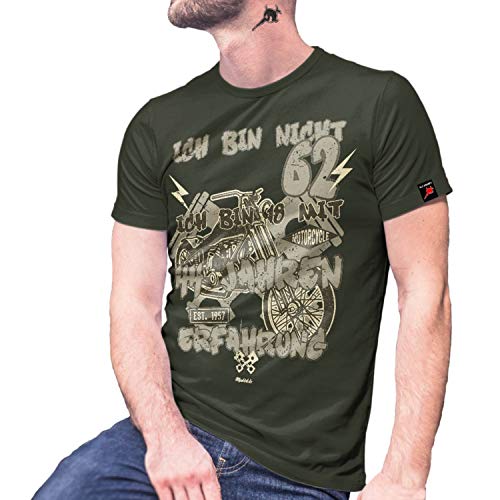 Moto Biker cadeau parfait anniversaire pour motard t-shirt vert Copytec