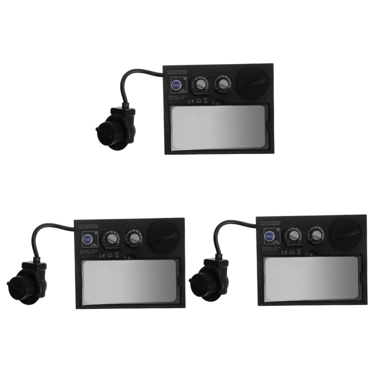 Veemoon 3pièces Masque De Soudage Automatique à Teinte Variable Casque De Électrique avec Lentille pour Soudure Et Électrique Intense Confort Optimal Et Design Moderne
