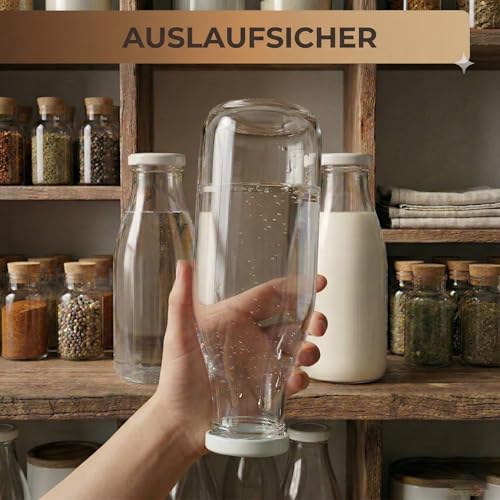 10er Set Deckel 43 mm TO43 für Gläser | Twist-Off Ersatzdeckel Weiß BPA-frei | Luftdichter Schraubdeckel für Marmeladengläser, Einmachgläser, Honig & Saucen | Metall Einmachdeckel zum Einkochen