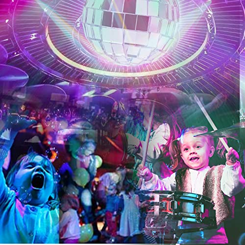 Xcrui 24 Pcs 1.6” Mini Disco Mirror Ball ,Christmas Balls Ornaments Xmas Tree Hanging Balls Pendants With Fastening Strap For Bar Party Wedding Christmas Xmas Tree Home Decoration #TOP1