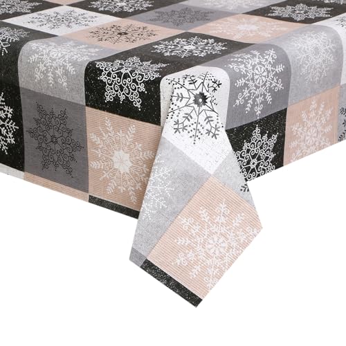 Image of Dakshya Industirs PVC Waterproof Table Cover 36x54 Inch Floral Printed Center Table Cover Washable Plastic Table Sheet Oilproof Dining Table Cover for Coffee Table Living Room Home (Decorative Flora)