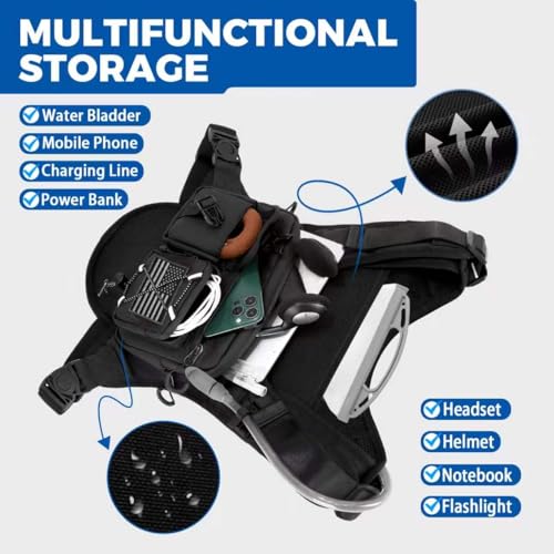 Image of Criuage USA Patent Running Hydration Vest Backpack, Lightweight Chest Pack with 2.0L Water Bladder Bag Daypack for Hiking Running Cycling Race Marathon for Women Men