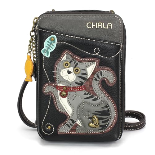 Image of CHALA Wallet Crossbody Cell Phone Purse - Women Faux Leather Multicolor Handbag with Adjustable Strap