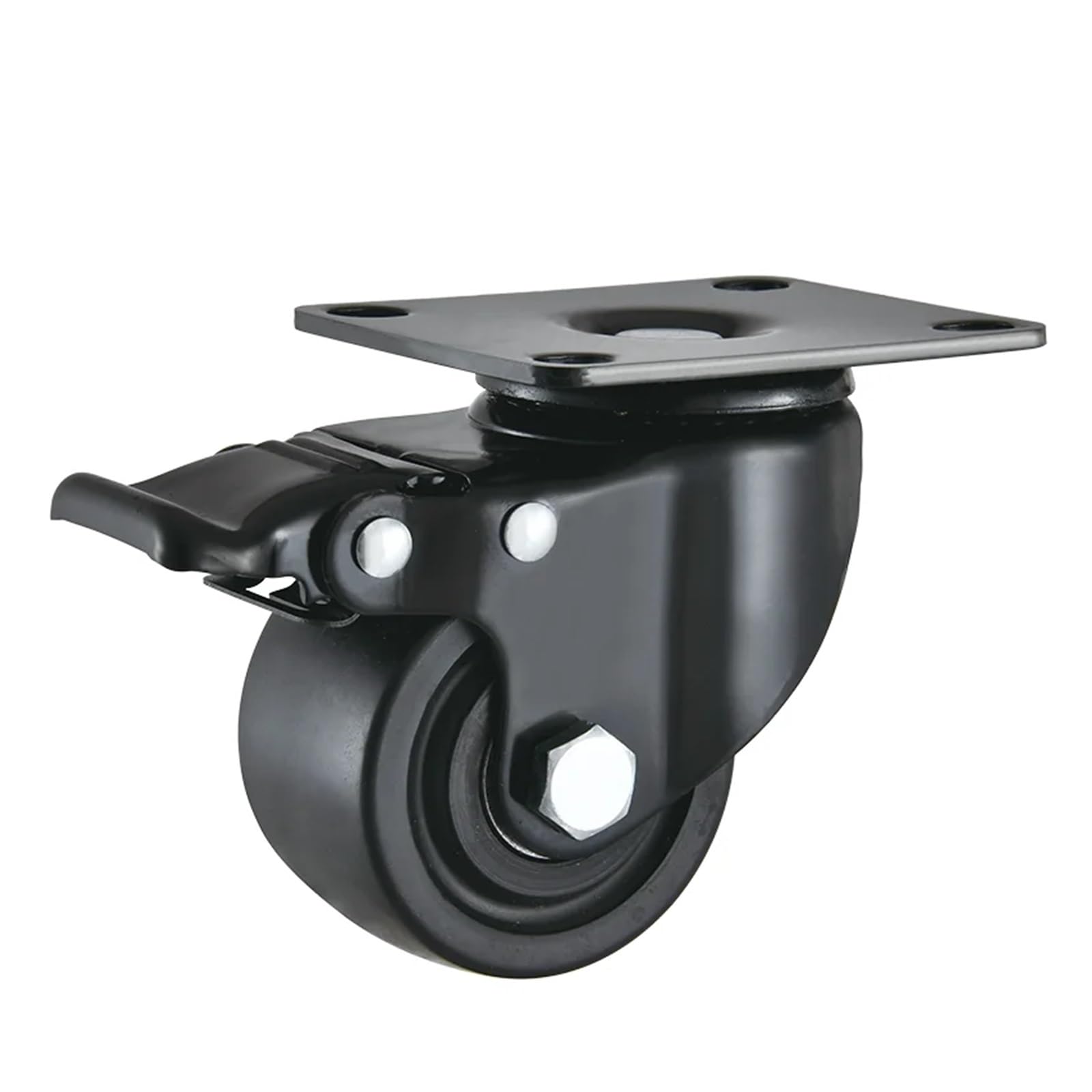 Roulette pivotante charge lourde pour stabiliser un équipement mécanique à centre bas