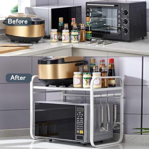 Support de four robuste réglable de 40 à 64 cm pour organiser le comptoir encombré