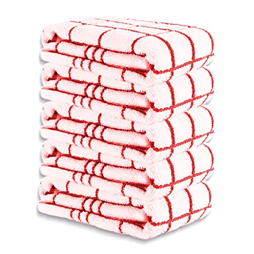 A & B TRADERS Tea Towels for Kitchen Classic Fancy Check Des