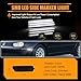 OFFKAT Front Fender Side Marker Lights for V-olkswagen 1999-2005 G-OLF MK4, JETTA MK4, 2000-2003 GTI/R32 MK4, 1999-2002 CABRIO, [3 Light Beads 50 SMD Chips] Smoked White Amber LED Turn Signals, 2 PCS
