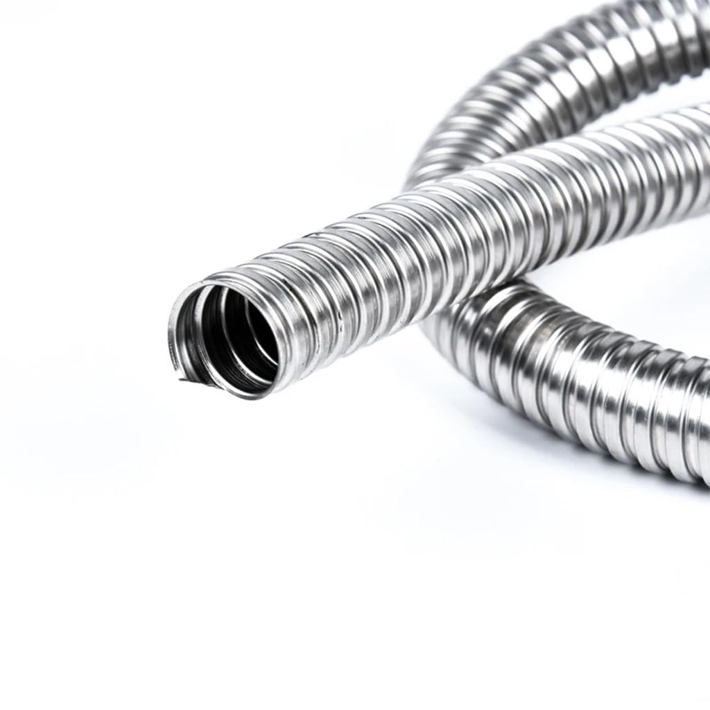 Tubo Corrugato in Acciaio Inox 304 da 3 M, 4/6/8/10/13/15/20 Mm, con Guaina Protettiva for Cavi Filettati, Parti Fai da Te, 1 Pezzo(13x15mm)