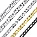 Produktbild ChainsHouse 3+1 Figaro Kette aus nie rostenen Edelstahl langlebige 6mm Breit Halskette in 24 inch Kettelänge