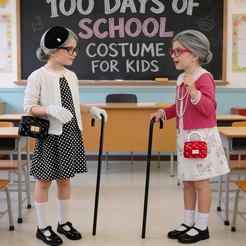 Disfraz completo 16 piezas para niñas 100 días de colegio miniatura 7