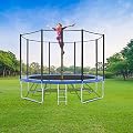 WASAKKY Trampoline for Kids and Adult - 12ft Kids Trampoline with Trampoline Accessories: Trampoline Ladder, Safety Trampoline Net, Spring Cover Padding