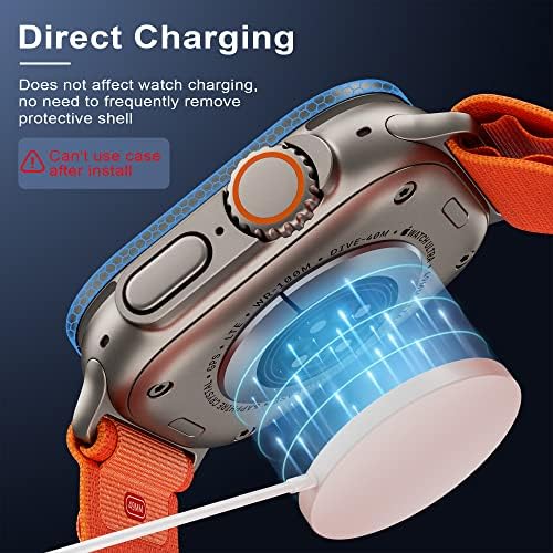 WSKEN for Apple Watch Ultra 3/Ultra 2/Ultra Screen Protector 49mm,9H Tempered Glass + Titanium Alloy Frame, [Keep Original] [Touch Sensitive] Lightweight Protective Glass Film for iwatch Ultra 3/2/1 - Thumbnail 3