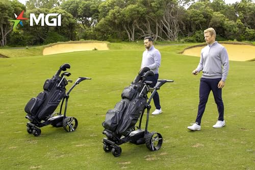 AI Navigator GPS+ Electric Caddy, Black - MGI Golf Push Cart