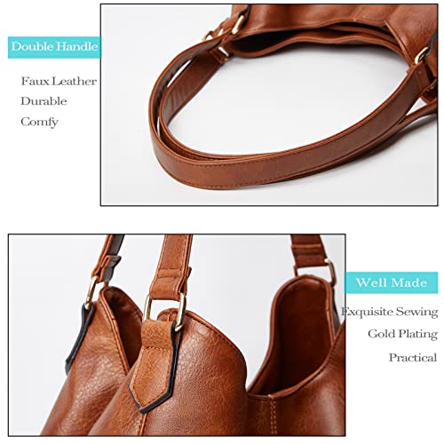 Image of Multi-pocket Shoulder Bag for Women | Fashion Vegan Leather, Daily Tote Purse, for Travel Work Everyday