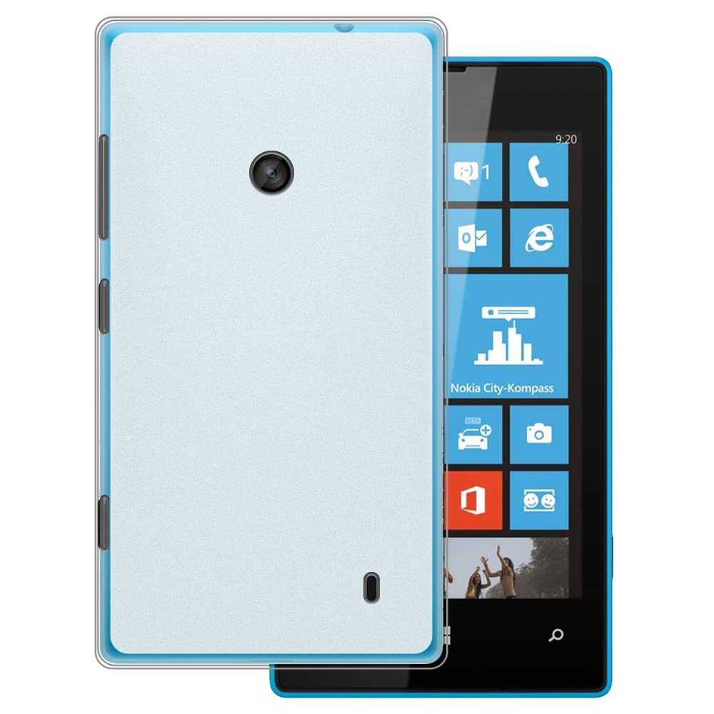 MILEGAOfor Nokia Lumia 520 Ultra Thin Phone Case, Gel Pudding Soft Silicone Phone Case for Nokia Lumia 521 4.00 inches (White)