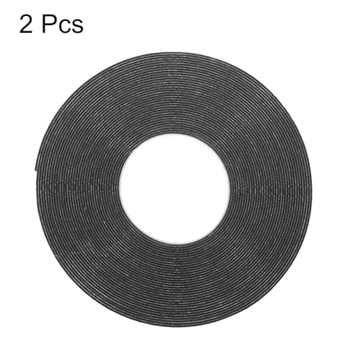 Image of uxcell 2pcs Rolls Double Sided Foam Tape Removeable PE Sponge Mounting Tape Strong Adhesive Tape Strips(Black, 50ft x 1 /4 inch x 1 /16 inch) for Home Paint Wall Hanging Poster Decor