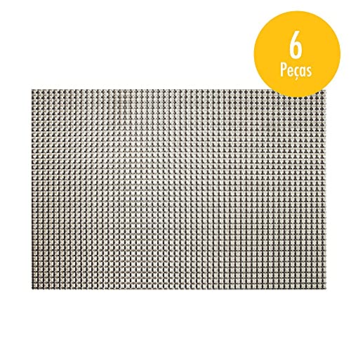 Kit 6 Peças Jogo Americano P/ Mesa Jantar Lugar Retangular