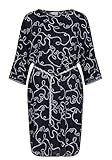 sportalm kleid weiss Viskose Kleid von SPORTALM mit U-Boot Ausschnitt und 3/4 Arm in dunkelblau.