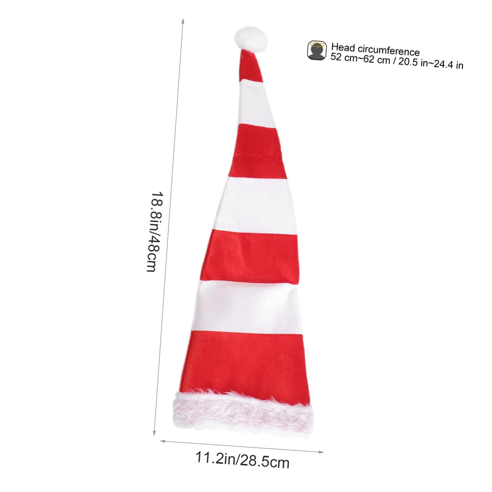 KOMBIUDA 2pezzi Cappello Di Natale Per Folletto Cappello Da Folletto Per Feste Natalizie Accessori Da Cosplay Per Capelli Rosso e Verde Per Feste e Natale