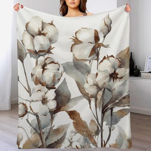 Couverture extra large en flanelle de microfibres imprimé fleurs - 6