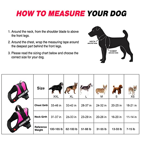 Fayogoo Dog Vest Harness For Service Dogs, Comfortable Padded Dog Training Vest With Reflective Patches And Handle For Large Medium Small Dogs #TOP3