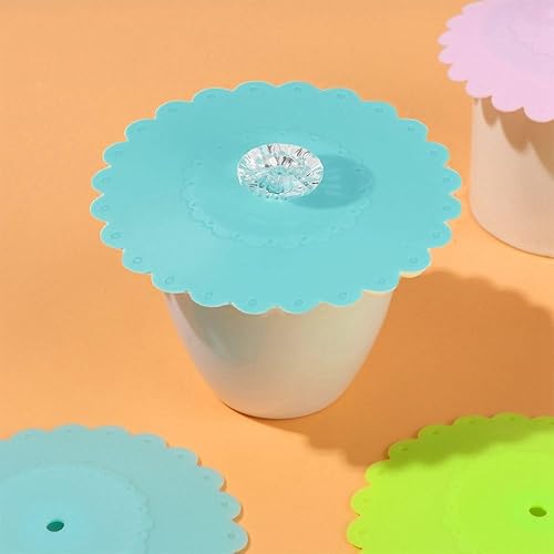 Miniatura 4 de Tapas de taza de silicona 3 piezas, tapas de taza de bebida de silicona, tapas de cubierta de silicona, cubierta de taza de vidrio de silicona