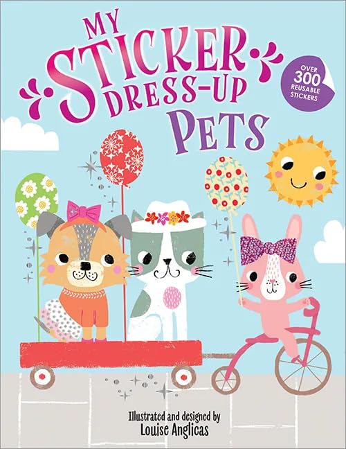 My Sticker Dress-Up Series 8-Book Collection Set II -Creative Reusable Sticker Books for Kids - Swifties, The Nutcracker, Pets, Baby Animals, Babies, Stick It!, Magical Creatures, Pet Pajama Party image 5