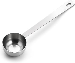 Metal Tablespoon Sugar Spoon 1 Tablespoon Measuring Spoons 15ml Stainless Steel Coffee Scoop 1 Tbsp Scoop Measure Spoon Metal Tbsp Scoops 4.3 in Handle for Coffee Tea Sugar (Silver)