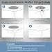 Pack 5x Panel LED redondo plano, 18W. Color Blanco Frío (6500K). 1600...