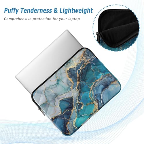 Funda para portátil azul marmolado 15.6 pulgadas miniatura 5