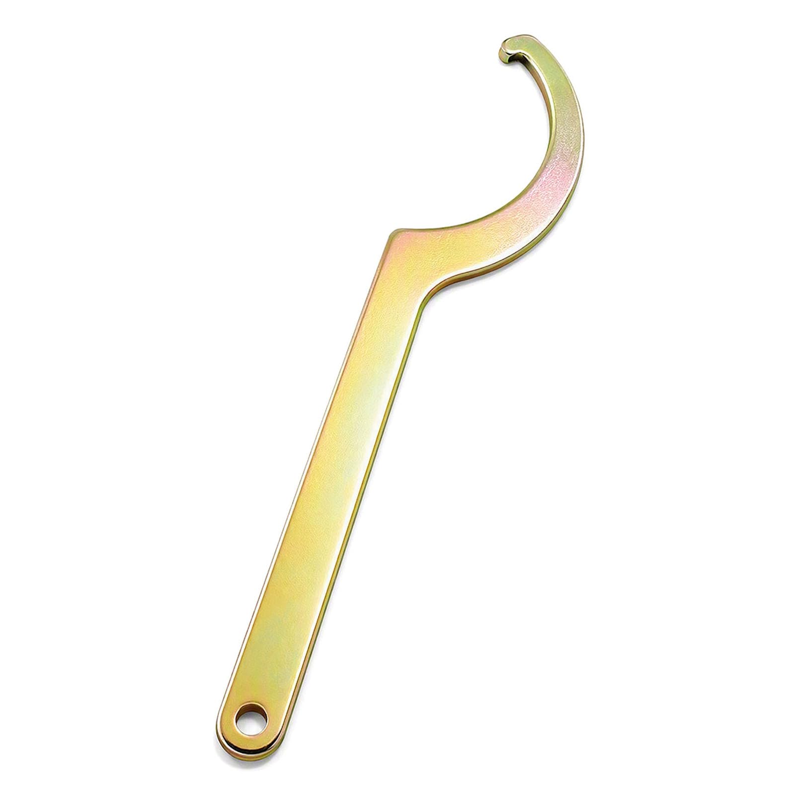 Universal C Spanner Wrench Set, Heavy Duty Alloy Steel Coilover Shock Adjustment Tool for Motorcycle, Bike and Scooter Suspension Tuning, Portable Adjustable Hook Wrench for Preload Adjustments