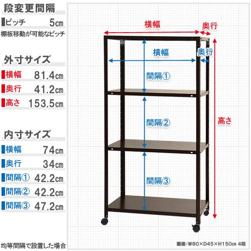 Amazon.co.jp: スチールラックのキタジマ スマートラック NSTRK-556 幅