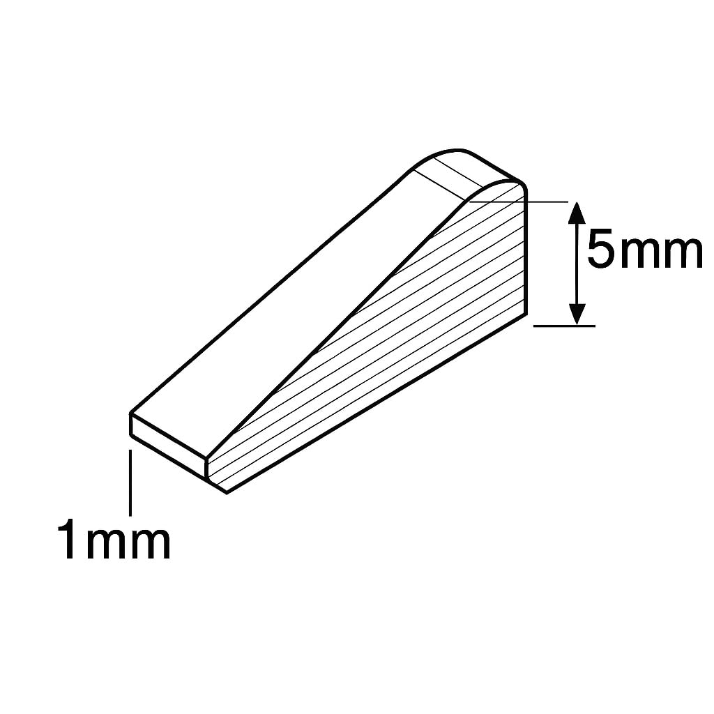 662 Cuneo distanziatore 1-5 mm per piastrelle e rivestimenti. Colore Nero. Sacchetto da 500 pezzi